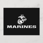 USMC Logo gestapeld - Wit Feestdagenkaart (Voorkant)