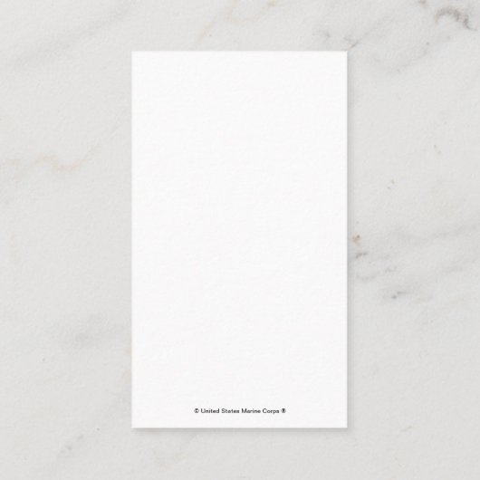 USMC Logo gestapeld - Wit Plaatskaartje (Achterkant)