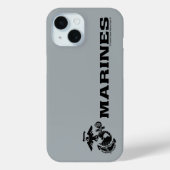 USMC Logo Stacked Black Logo Case-Mate iPhone Case (Achterkant)