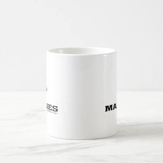 USMC Logo Stacked Black Logo Koffiemok (Center)