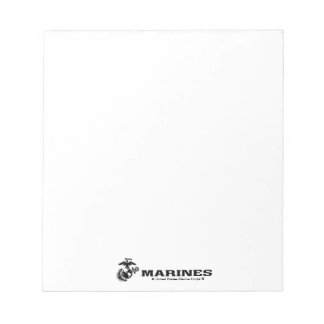 USMC Logo Stacked Black Logo Notitieblok