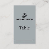 USMC Logo Stacked Black Logo Plaatskaartje (Voorkant)