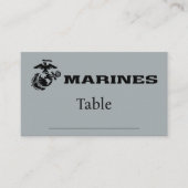 USMC Logo Stacked Black Logo Plaatskaartje (Voorkant)