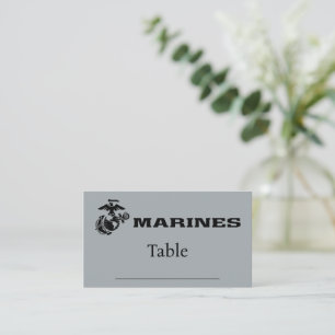 USMC Logo Stacked Black Logo Plaatskaartje