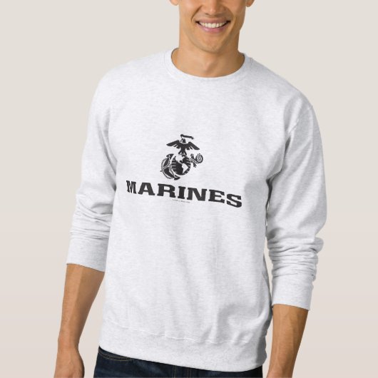 USMC Logo Stacked Black Logo Trui (Voorkant)