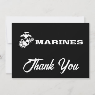 USMC Logo - Wit Bedankkaart