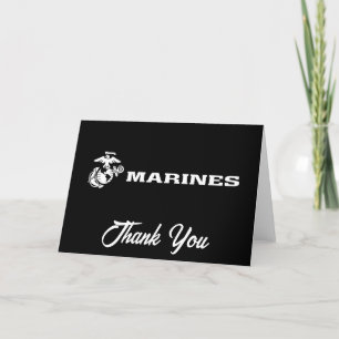 USMC Logo - Wit Bedankkaart