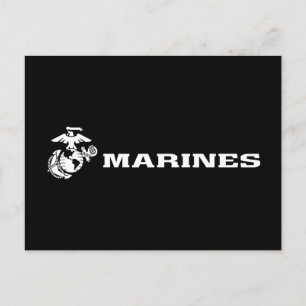 USMC Logo - Wit Feestdagenkaart