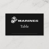 USMC Logo - Wit Plaatskaartje (Voorkant)