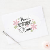 USMC Mam [fl camo] Ovale Sticker (Envelop)