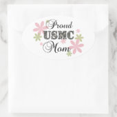 USMC Mam [fl camo] Ovale Sticker (Tas)