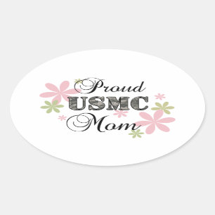 USMC Mam [fl camo] Ovale Sticker