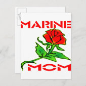 USMC Marine Mam Roos Briefkaart (Voorkant / Achterkant)