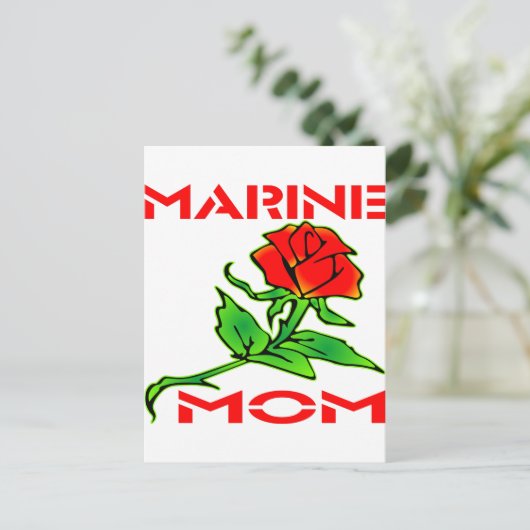 USMC Marine Mam Roos Briefkaart (Staand voorkant)