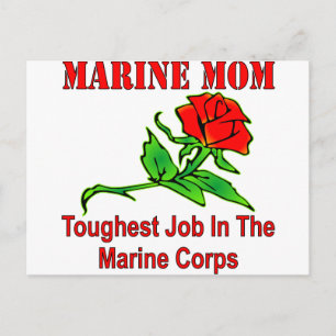 USMC Marine Mam Tuurste baan in het mariene Korps Briefkaart
