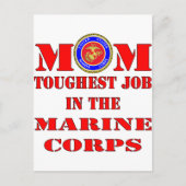 USMC Marine Mam Tuurste baan in het mariene Korps Briefkaart (Voorkant)