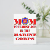 USMC Marine Mam Tuurste baan in het mariene Korps Briefkaart (Staand voorkant)