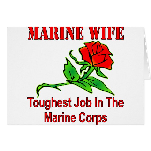 USMC Marine Wife het hardst in de mariniers (Voorkant Horizontaal)