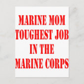 USMC MOM-zwaarste taak in het mariene corps Briefkaart (Voorkant)