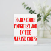 USMC MOM-zwaarste taak in het mariene corps Briefkaart (Staand voorkant)