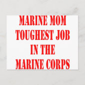 USMC MOM-zwaarste taak in het mariene corps Briefkaart (Voorkant)
