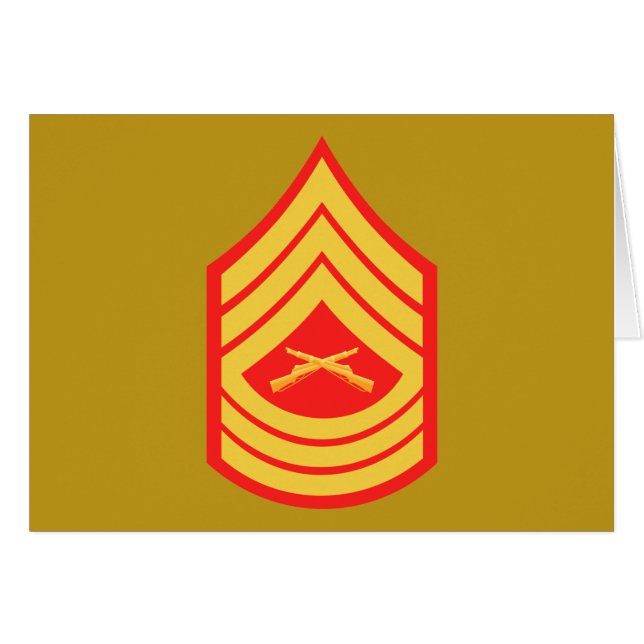 USMC MSgt sergeant E-8 (Voorkant Horizontaal)