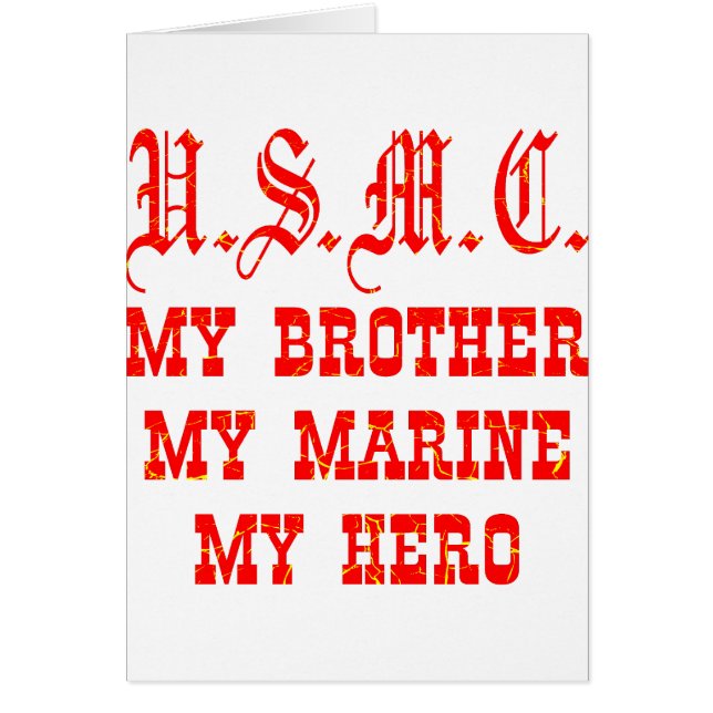 USMC My Brother My Marine My Hero (Voorkant)