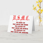 USMC om Vangst te vinden of ons te verslaan Kaart (Gele Bloem)