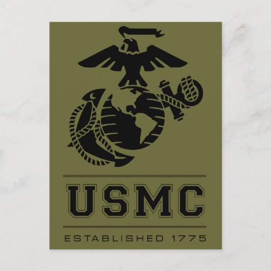 USMC Opgericht 1775 Briefkaart (Voorkant)