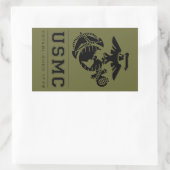USMC Opgericht 1775 Rechthoekige Sticker (Tas)
