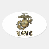 USMC OVALE STICKER (Voorkant)