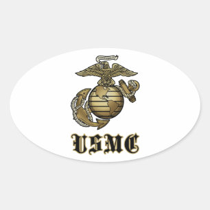 USMC OVALE STICKER