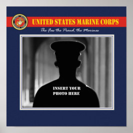 USMC Portrait Photo Page Poster
