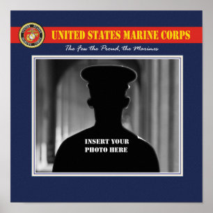 USMC Portrait Photo Page Poster