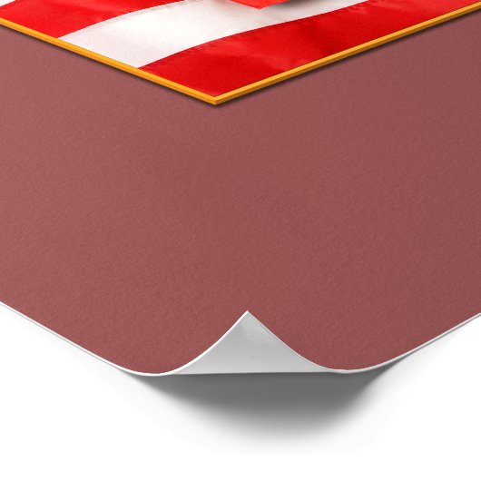 USMC Poster met ingemoeide waarde (matte) (Hoek)