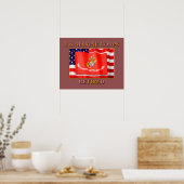 USMC Poster met ingemoeide waarde (matte) (Keuken)