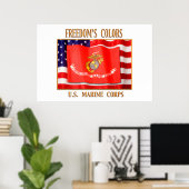 USMC-Poster Poster (Thuiskantoor)