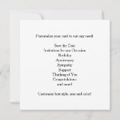 USMC POW-MIA- kaart (Achterkant)