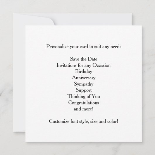 USMC POW-MIA- kaart (Achterkant)