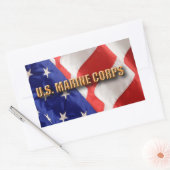 USMC Rechthoek Stickers (Envelop)