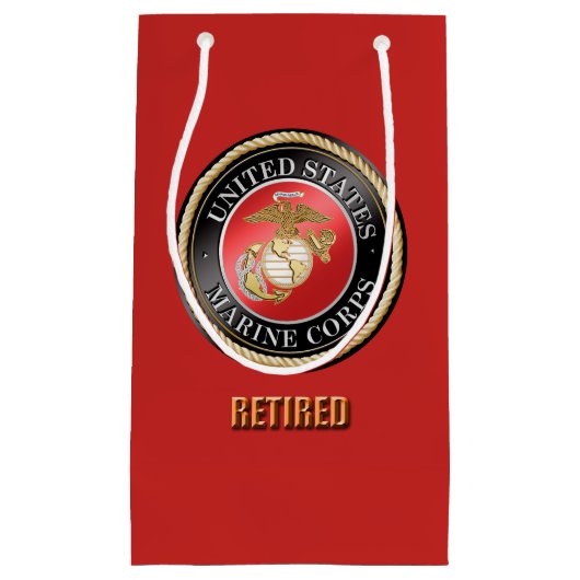 USMC Retireed Gift Bag Klein Cadeauzakje (Voorkant)