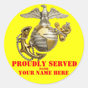 USMC RONDE STICKER