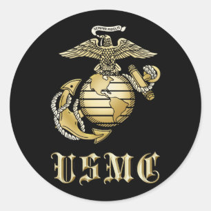 USMC RONDE STICKER