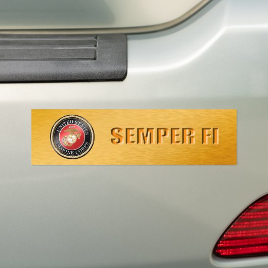 USMC Semper Fi-Bumpersticker Bumpersticker (Op auto)