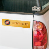 USMC Semper Fi-Bumpersticker Bumpersticker (Op Truck)