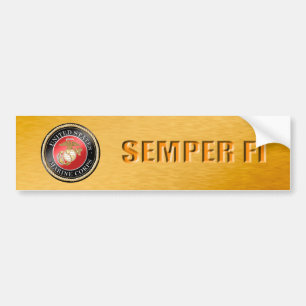 USMC Semper Fi-Bumpersticker Bumpersticker