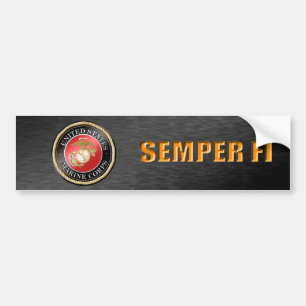 USMC Semper Fi-Bumpersticker Bumpersticker