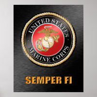 USMC Semper Fi-Poster