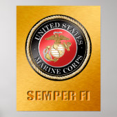 USMC Semper Fi-Poster Poster (Voorkant)