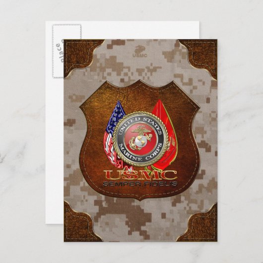 USMC Semper Fi [Special Edition] [3D] Briefkaart (Voorkant / Achterkant)